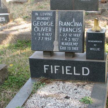 FIFIELD George Oliver 1877-1952 &amp; Francina 1897-1977