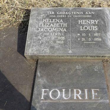 FOURIE Henry Louis 1877-1956 & Helena Elizabeth Jacomina LEWIS 1905-1968