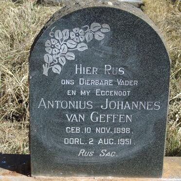 GEFFEN Antonius Johannes, van 1898-1951