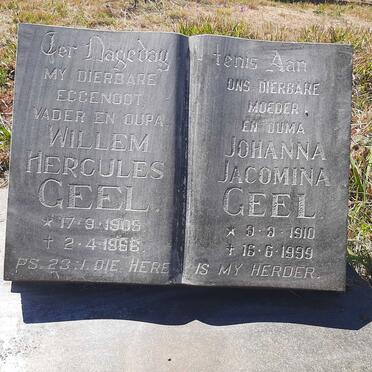 GEEL Willem Hercules 1905-1966 &amp; Johanna Jacomina 1910-1999