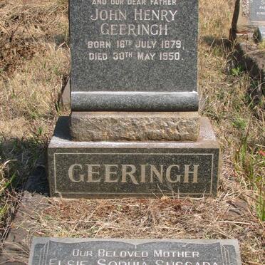 GEERINGH John Henry 1879-1950 &amp; Elsie Sophia Sussara 1893-1973