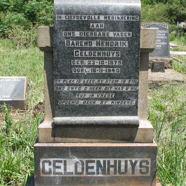 GELDENHUYS Barend Hendrik 1875-1940