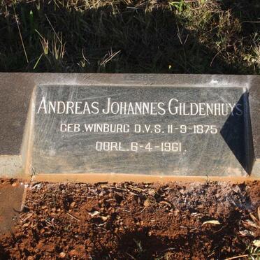 GILDENHUYS Andreas Johannes 1875-1961