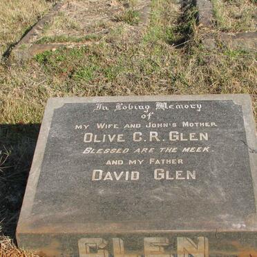 GLEN David &amp; Olive C.R.