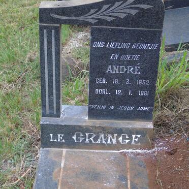 GRANGE Andre, le 1952-1961
