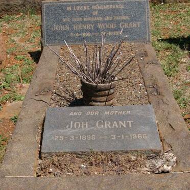 GRANT John Henry Wood 1998-1951 &amp; Joh 1898-1966