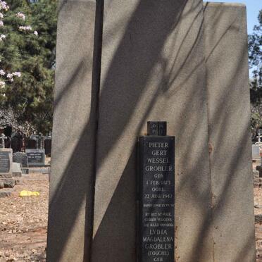 GROBLER Pieter Gert Wessel 1873-1942 &amp; Lydia Magdalena FOUCHE 1873-1956