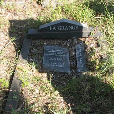 GRANGE Anna, la 1910-1995
