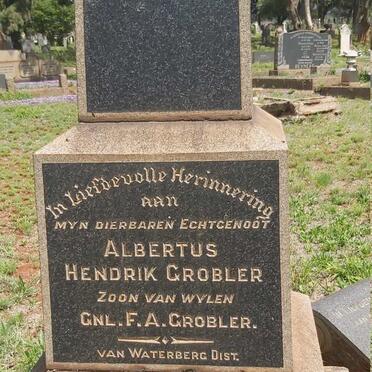 GROBLER Albertus Hendrik -1913