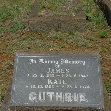 GUTHRIE James 1889-1947 & Kate 1906-1974