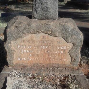 GUNDRY Philip George 1877-1929