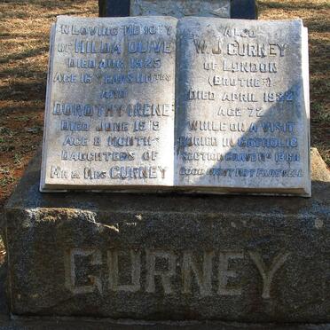 GURNEY Hilda Olive -1925 :: GURNEY Dorothy Irene -1919 :: GURNEY W.J. -1932