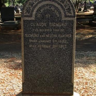 HAAGNER Claude Sigmund 1882-1913