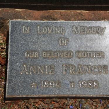 HARRIS Cecil Douglas 1891-1944 &amp; Annie Francis 1894-1988
