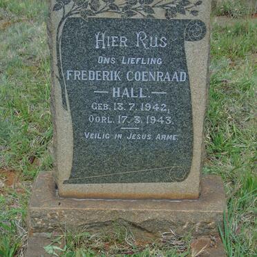 HALL Frederik Coenraad 1942-1943