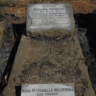 HECHTER Maria Petronella Wilhemina  1887-1969 :: HECHTER Benjamin Cornelis 1926-1954