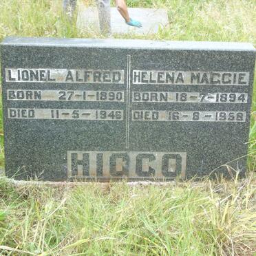 HIGGO Lionel Alfred 1890-1946 & Helena Maggie 1894-1958