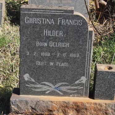 HILDER Christina Francis nee OELRICH 1869-1963