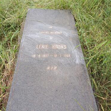 HIRONS Lenie 1877-1962