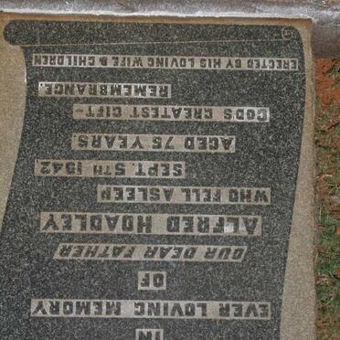 HOADLEY Alfred -1942