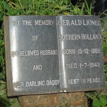 HOLLAND Gerald Lionel Sothern 1869-1948