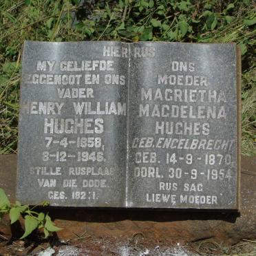 HUGHES Henry William 1858-1946 & Magrietha Magdelena ENGELBRECHT 1870-1954