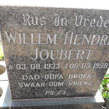 JOUBERT Willem Hendrik 1933-1998