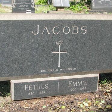 JACOBS Petrus 1896-1967 &amp; Emmie 1903-1963