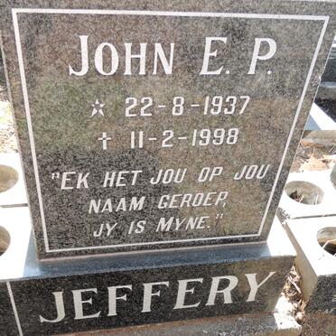 JEFFERY John E.P. 1937-1998