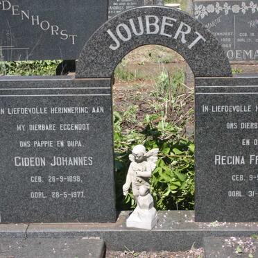 JOUBERT Gideon Johannes 1898-1977 &amp; Regina Frederika 1903-1993