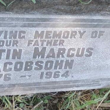 JACOBSOHN Martin Marcus 1876-1964 & Johanna Wilhelmina 1879-1935_1