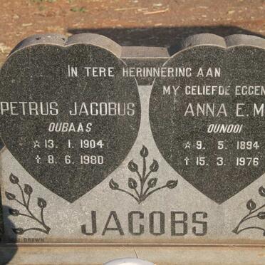 JACOBS Petrus Jacobus 1904-1980 & Anna E.M. 1894-1976