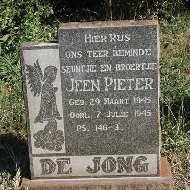 JONG Jeen Pieter, de 1945-1945