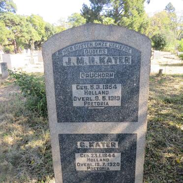 KATER J.M.H. 1854-1919 & G. 1844-1920