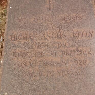 KELLY Thomas Angus -1928
