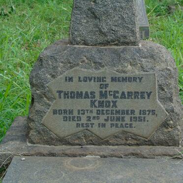 KNOX Thomas McGarrey 1875-1951