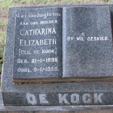 KOCK Catharina Elizabeth, de DE KOCK 1898-1959
