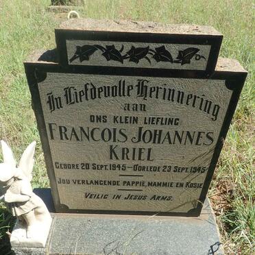 KRIEL Francois Johannes 1945-1945