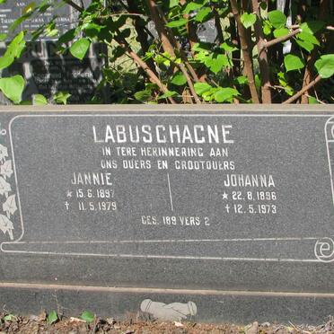 LABUSCHAGNE Jannie 1897-1979 &amp; Johanna 1896-1973