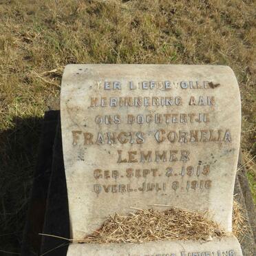 LEMMER Francis Cornelia 1915-1916