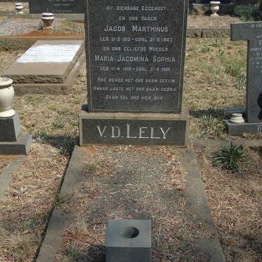 LELY Jacob Marthinus, v.d. 1912-1963 &amp; Maria Jacomina Sophia 1915-1999