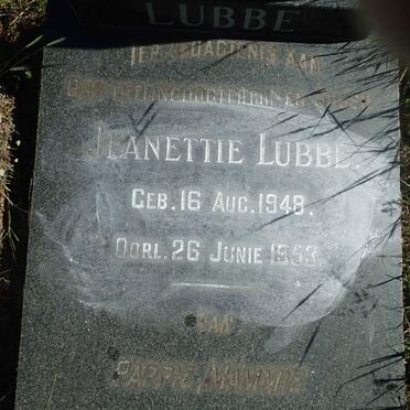 LUBBE Jeanettie 1948-1953