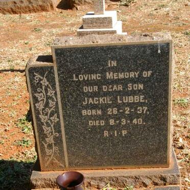 LUBBE Jackie 1937-1940