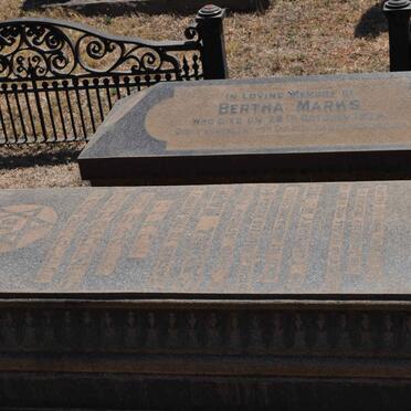 MARKS Samuel 1843-1920 & Bertha -1934