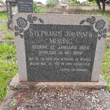 MEIRING Stephanus Johannes 1924-1958