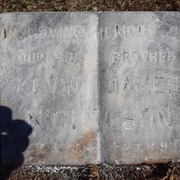 NICHOLSON Kevin James 1974-1990