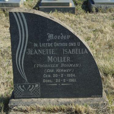 MOLLER Jeanette Isabella voorheen BOSMAN nee VERWEY 1884-1961