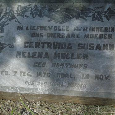 MOLLER Gertruida Susanna Helena nee BONTHUYS 1870-1946