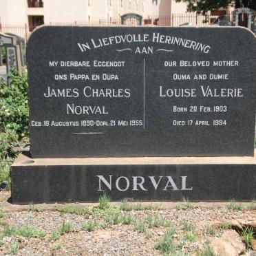 NORVAL James Charles 1890-1955 &amp; Louise Valerie 1903-1994