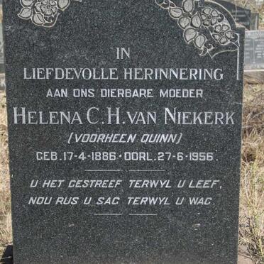 NIEKERK Helena C.H., van nee QUINN 1886-1956